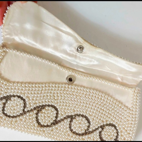 Vintage 50s 60s Bon Soir Bead Pearl
Bag Midcentury - Picture 2 of 5